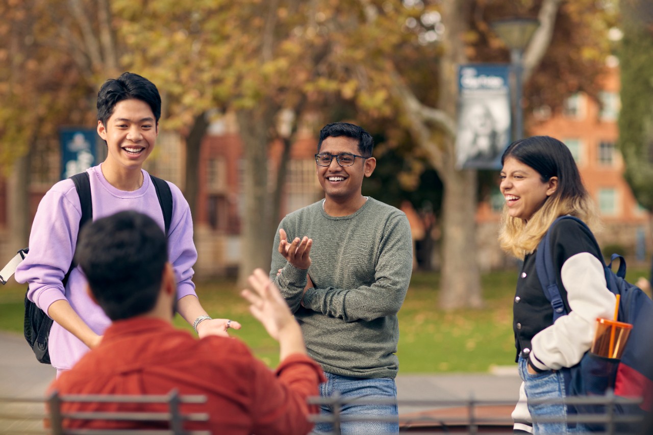 International students socialising