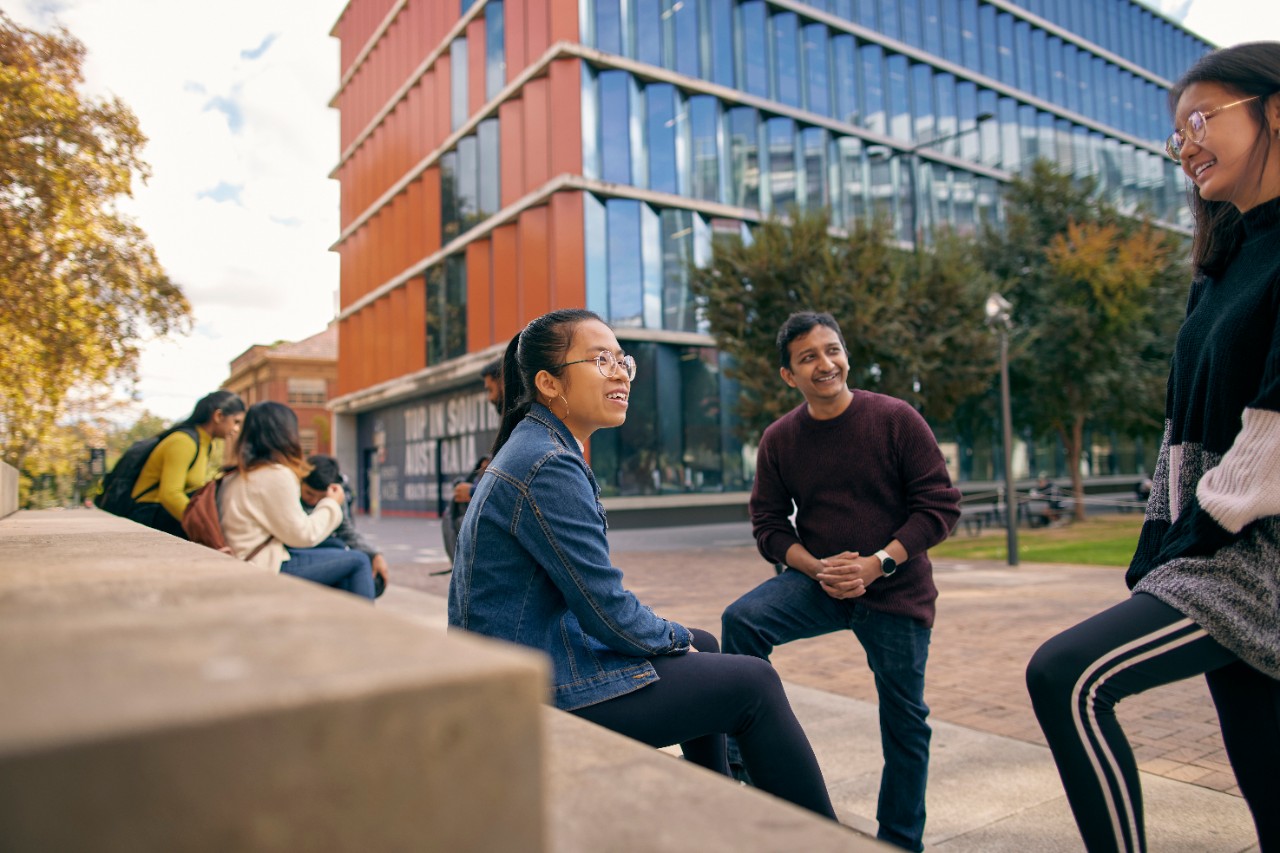 International students socialising