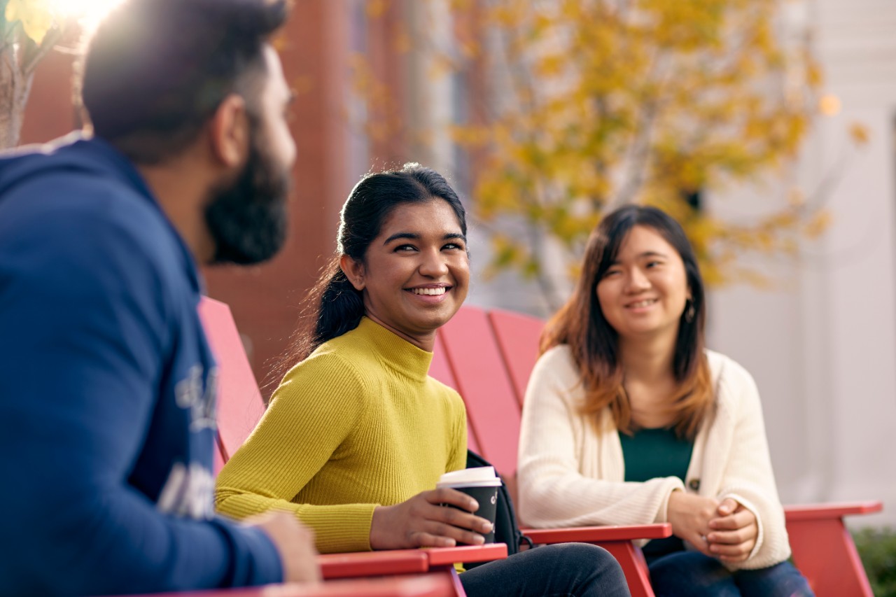 International students socialising