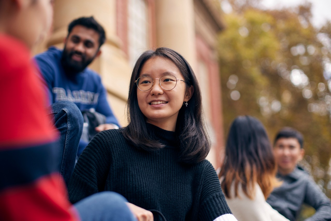 International students socialising