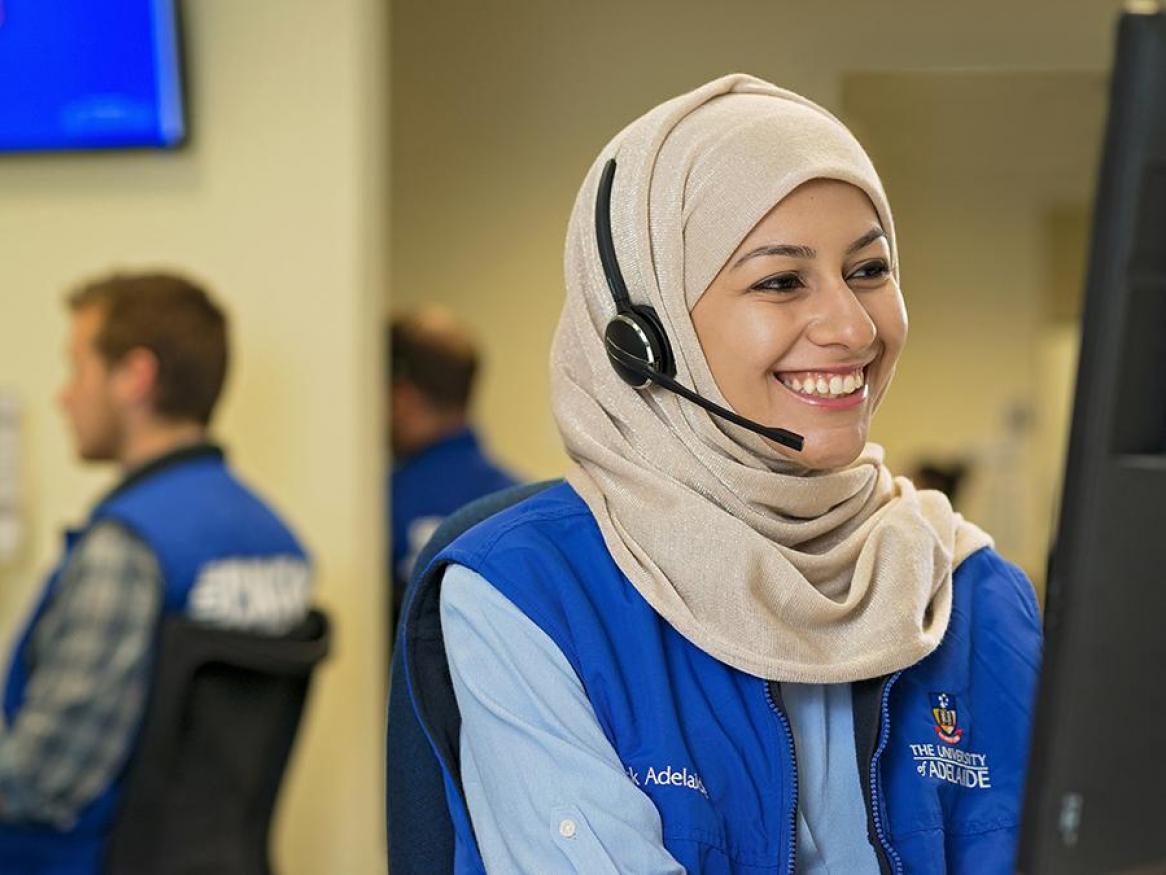 AskAdelaide student support person