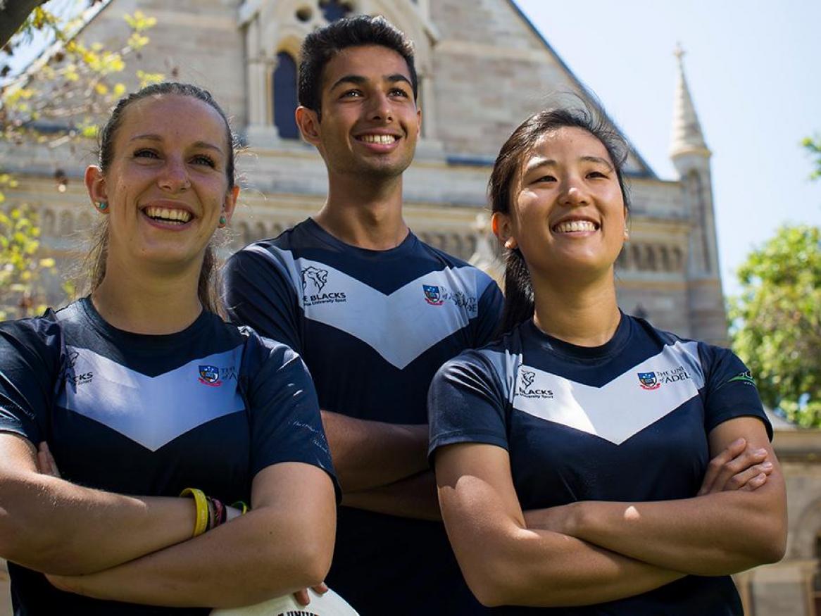 Sport students on campus