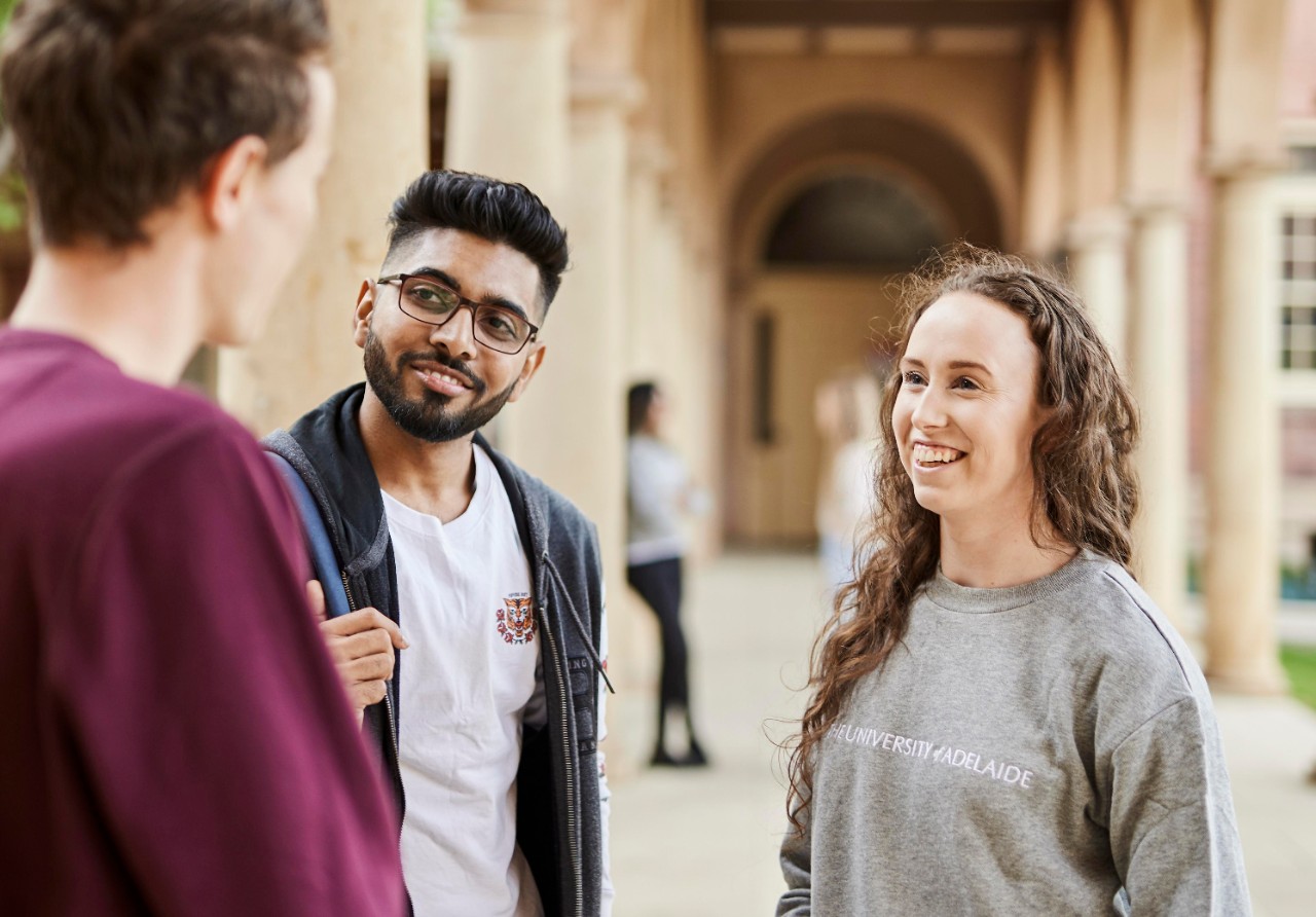 Students in the Cloisters